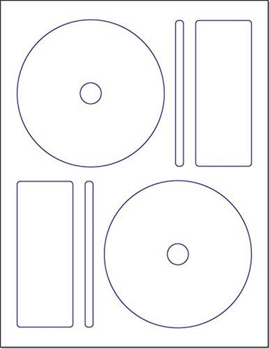 Memorex CD/DVD Label, 2 Per Page (250 Labels / 125 Sheets) - 第 1/5 張圖片