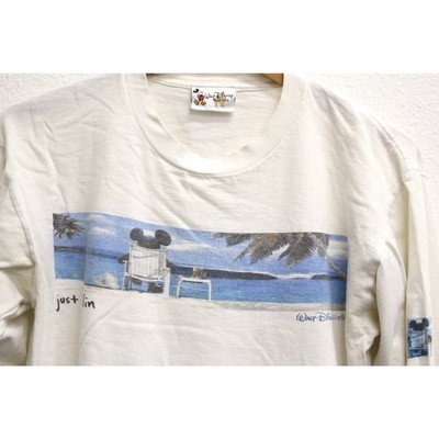 Vintage Walt Disney World Mickey Mouse Just Chillin Long Sleeve T 