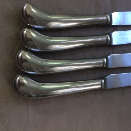 EKCO Vintage Couteaux de Dîner Eterna Poignée Pistolet Made in Japan Lot de 4 - Photo 5/5