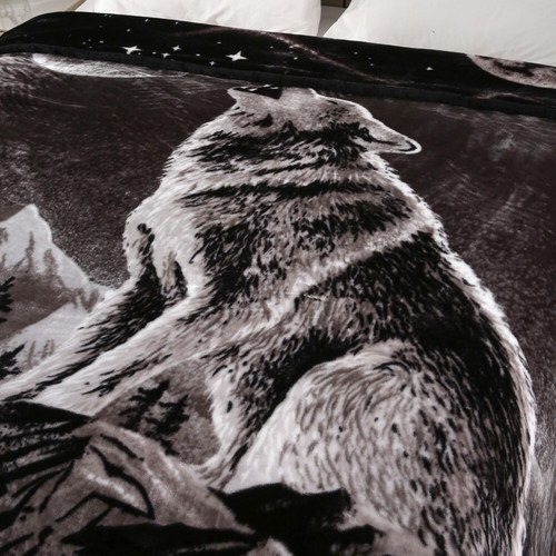 Queen/King Sizes Korean Mink Blanket Thick Reversible Tiger Design Warm Throw - Picture 87 of 93