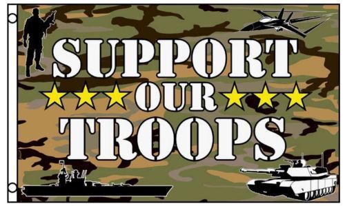 3x5 Support Our Troops Stars and Online Bombing free shipping limited product 3'x5' Flag Bann Camouflage Camo