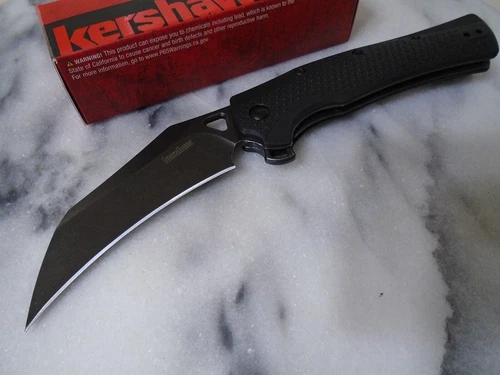 Kershaw Dawnstar Assisted Open Claw Pocket Knife Karambit 8Cr13MoV 1423 Black - product listing photo