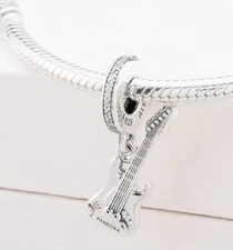 NEW Authentic Pandora ELECTRIC GUITAR Music  Charm 798788C01