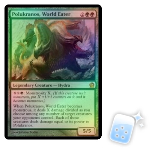 FOIL POLUKRANOS, WORLD EATER Theros THS Magic MTG MINT CARD