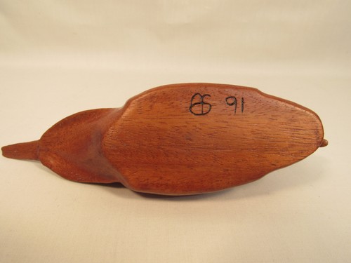 Hand Carved Wood Decoy Pintail Duck Artist Signed Miniature - Picture 9 of 10