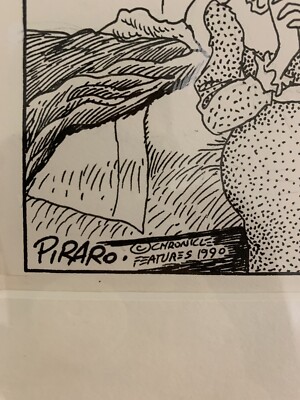 Modern Art Original Comic Bizarro Pen And Ink On Paper