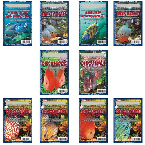 Frozen Fish Food5 X 100g Beef heart Pic N Mixgreat for Discus