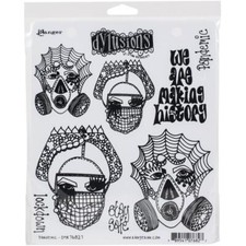 Dylusions Cling Mount Rubber Stamps - Pandemi...