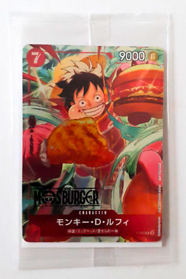 Monkey D. Luffy P-080 MOS BURGER PROMO Sealed ONE PIECE Card Monkey D. Luffy P-080 MOS BURGER PROMO Sealed ONE PIECE Card