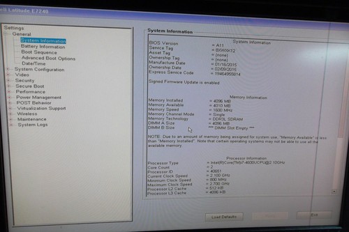 Dell Latitude E7240 Ultrabook 12.5" Intel Core i7-4600U 2.1GHz 1080p Wi-Fi Touch - Picture 4 of 12
