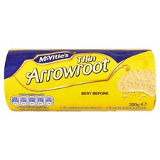 Mcvitie's Arrowroot Biscuits, Thin Classic Tea Biscuits 200g