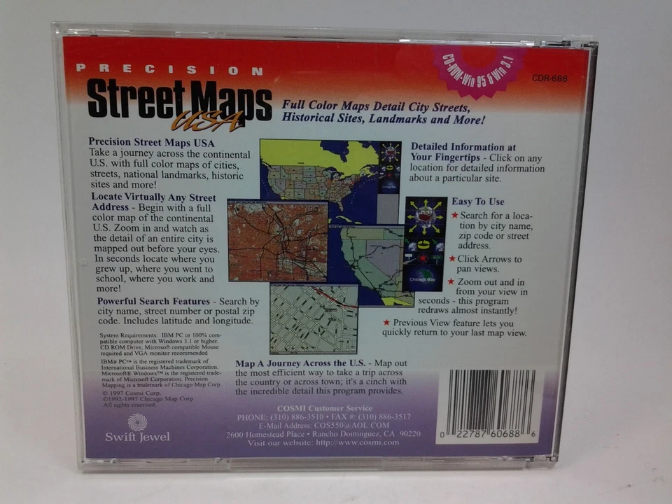 Cosmi Precision Street Maps USA CD-Rom - Image 2 of 3