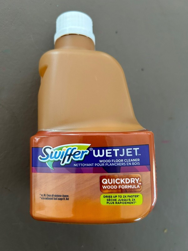 SWIFFER WETJET WOOD FLOOR CLEANER - QUICKDRY WOOD FORMULA  - SMALL SIZE  -- NEW
