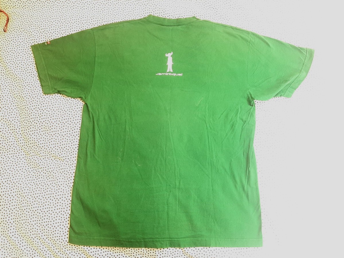 JAMIROQUAY Virtual Insanity Vintage 1996 T Shirt 90s Tour Green LP