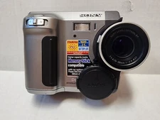 Sony Mavica MVC-FD90 1.3MP 15x Zoom Digital Camera Silver