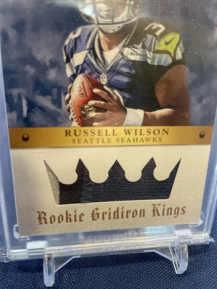 RARE 2012 Russell Wilson #/49 Panini PRIME Gridiron Kings. Rookie Patch! - Image 4 of 4