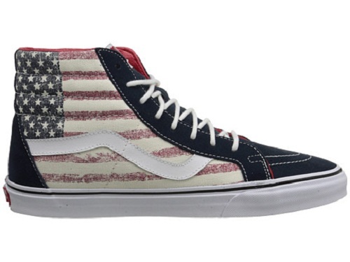 Vans SK8-Hi Mens shoes (NEW) Sizes 7-13 HI TOP Americana USA Flag AMERICA Merica Vans SK8-Hi Mens shoes (NEW) Sizes 7-13 HI TOP Americana USA Flag AMERICA Merica
