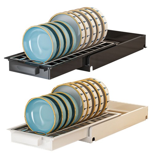 Stainless Steel Dish Rack Multipurpose Large Capacity Pull Out Type Single Layer - Picture 3 of 18