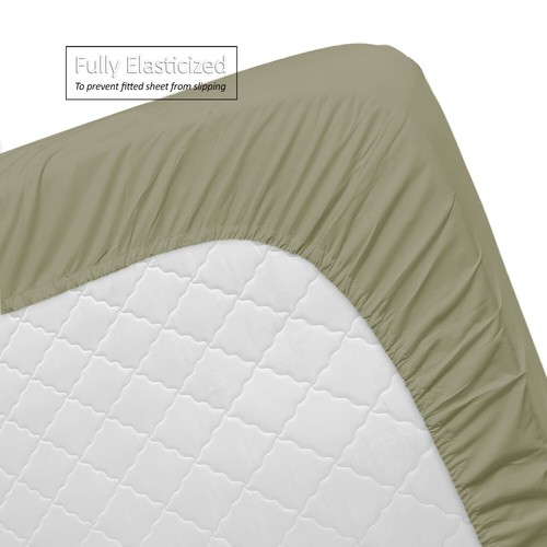 Ensemble de 4 draps de lit 1800 Queen ou King ultra doux microfibre poche profonde - Photo 43/360