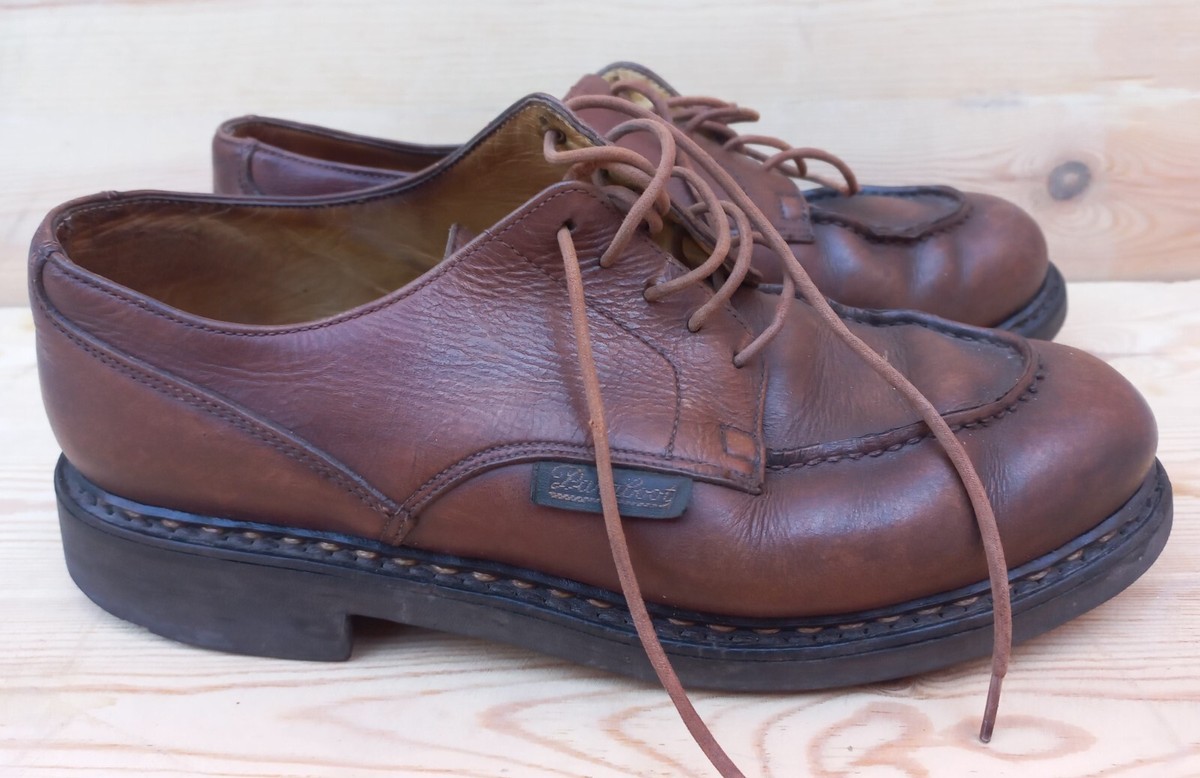 Paraboot Chambord Brown Calf Leather Derby Dress Shoe size Paraboot Chambord Brown Calf Leather Derby Dress Shoe size