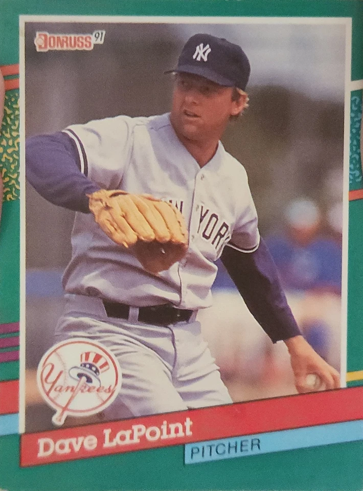 1991 Donruss #481 Dave LaPoint - New York Yankees - Image 2 of 2