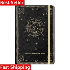 Luxurious Hard Cover Journal with Thick Paper  Moon Design - Perfect Gift