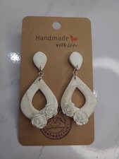Wedding Marble Handmade Fun Artsy Earrings Made In USA