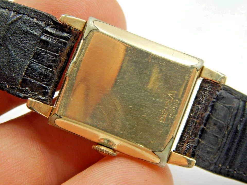 Reloj de precisión Gruen Curvex vintage 440 544 oro 10K relleno 17 joyas art deco Foto 4 de 4