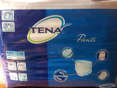 Tena Pants Plus Inkontinenzhilfen Gr. M - 14 Stück, Weiß, Medium, 80 -110 Cm