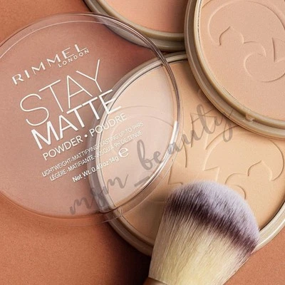 RIMMEL STAY MATTE LANGANHALTENDER GEPRESSTER PUDER 14g *WÄHLEN SIE IHREN FARBTON*