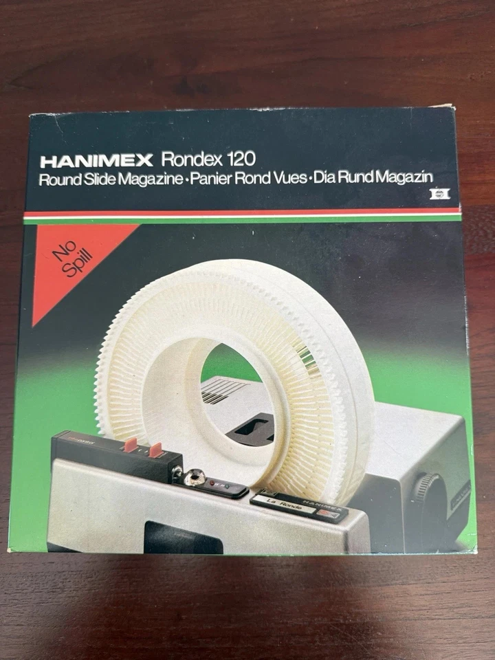 Hanimex Rondex 120 Round Slide Magazine for 35mm slides "No Spill" design - Image 1 of 4