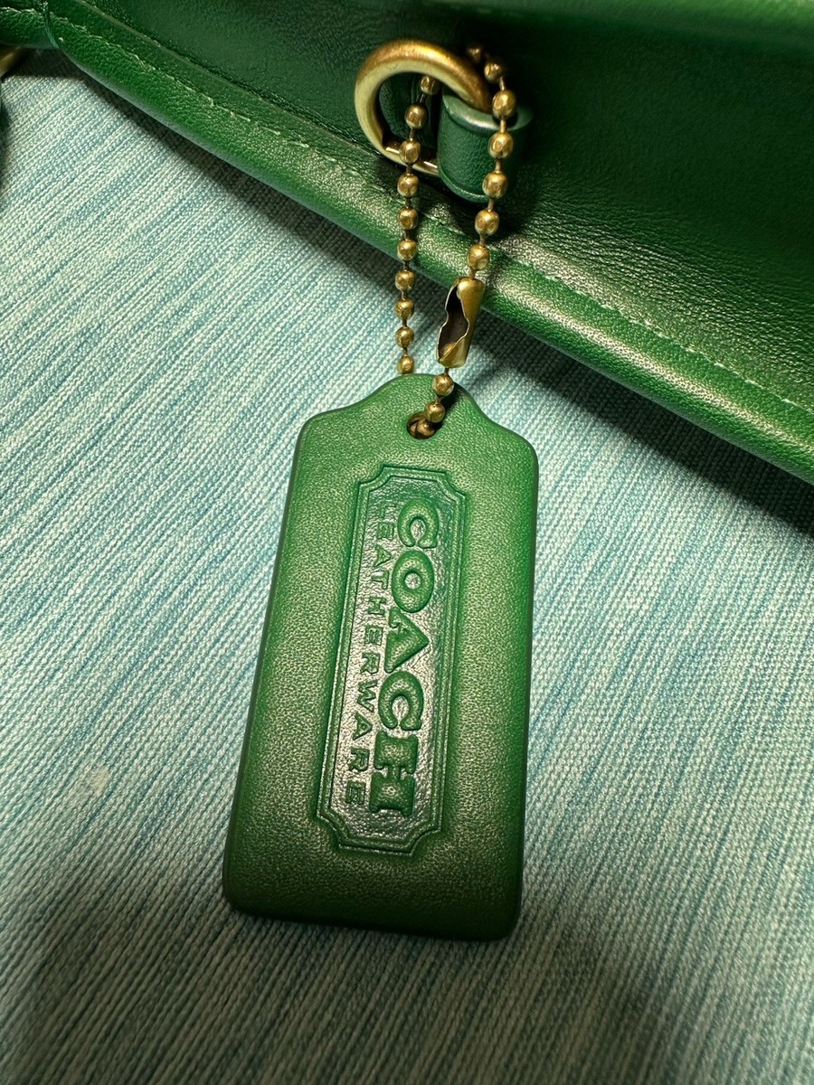 バッグ Vintage Coach Ergo Shoulder Bag Green COACH Ergo Flap Shopper Leaf Green Leather Shoulder Bag | eBay