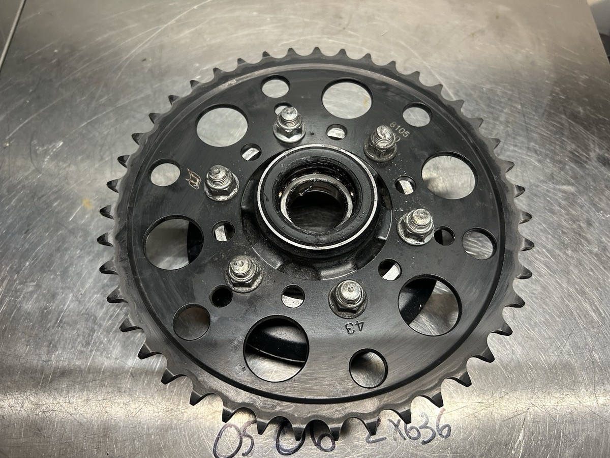 ちゃこふ 2005 2006 05-06 Kawasaki Zx636 Zx636r 636 43T Rear Sprocket