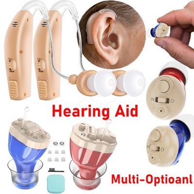 Digital Hearing Aids Severe Loss Invisible in Ear Mini Sound Voice Amplifier