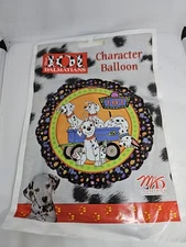 Vintage M&D Mylar Helium Balloon Disney 101 Dalmatians Character Puppies NIP New
