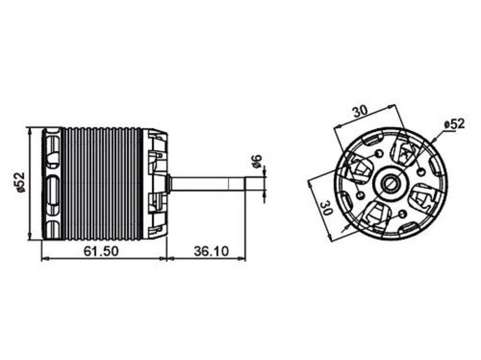 Motor sin escobillas Align 750MX (480KV/4236): HML75M04T Foto 4 de 4