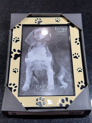 Eccolo World Traveler Dog Paw Print Frame New 5 x7