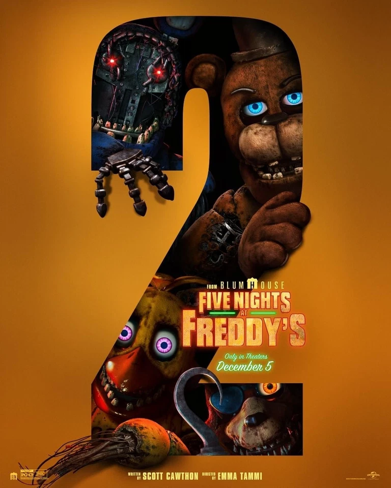 HOT Five Nights at Freddy’s 2 Poster 28x40