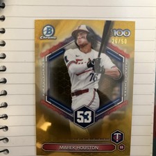 2026 Bowman Scouts Top 100 BTP-53 Marek Houston GOLD 26/50