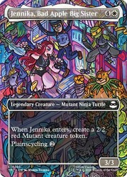 Jennika, Bad Apple Big Sister (Borderless) #203 Foil - Teenage Mutant Ninja Turtles MTG