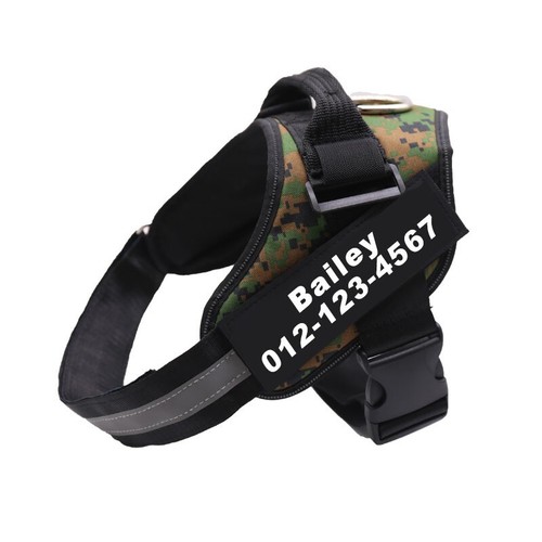 Personalized Dog Harness NO PULL Reflective Breathable Puppy Vest Padded Handle - Picture 32 of 39