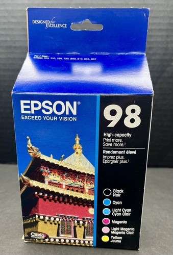 Epson 98 Tintenpatronen Schwarz Farbe High Capacity 6er Pack Original ABGELAUFEN 06/2024 - Bild 2 von 15
