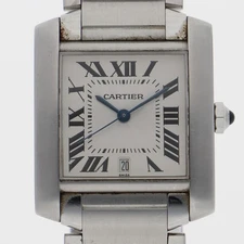 CARTIER W51002Q3 Tank francaise LM WATCH Silver SS AT