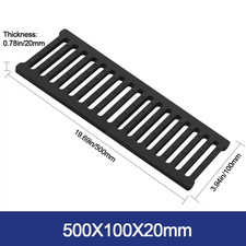 New High Strength Trench Cover Resin Plastic Rectangular Sewer Trench Plate Grid
