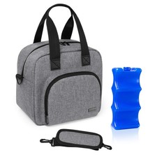Breastmilk Cooler Bag Travel Ice Pack Fits 6 Baby Bottles Up To 9 Oz Storage