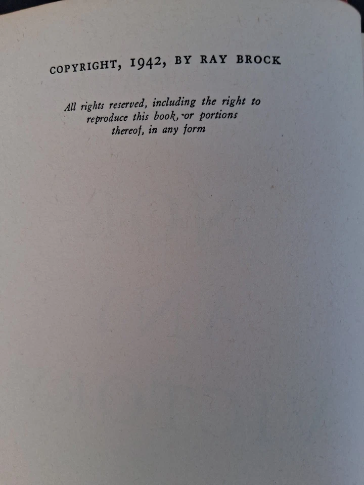 Nor Any Victory Ray Brock - 1942 HC/DJ 1st Edition  Foto 4 de 4