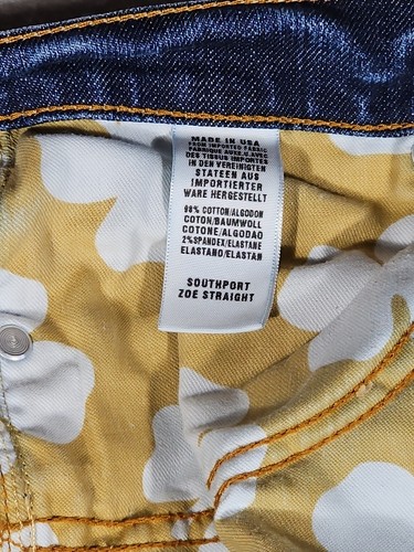 Lucky Brand Damenjeans 6 28 blau Denim kurze Schrittlänge Southport Zoe gerade - Bild 11 von 11