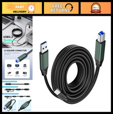 30Ft USB 3.0 Printer Cable A Male to B Male - Compatible with Printers, Scanners