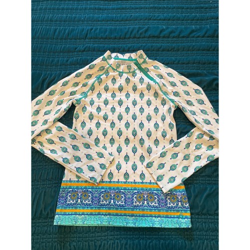 Cabana Life Kids Rash Guard Top Long Sleeve Print Size 14 UPF Sun Protection - Picture 1 of 2