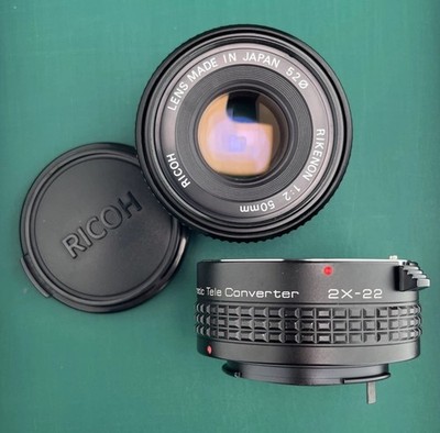 Vintage Lens - 100mm f/4 -Ricoh Rikenon 1:2 50mm + ADAPTER for compact 100mm f/4